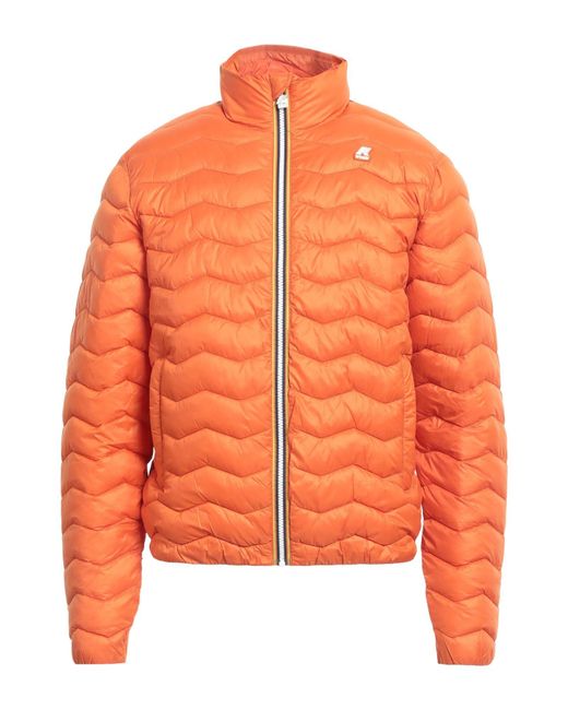 K-Way Orange Puffer for men
