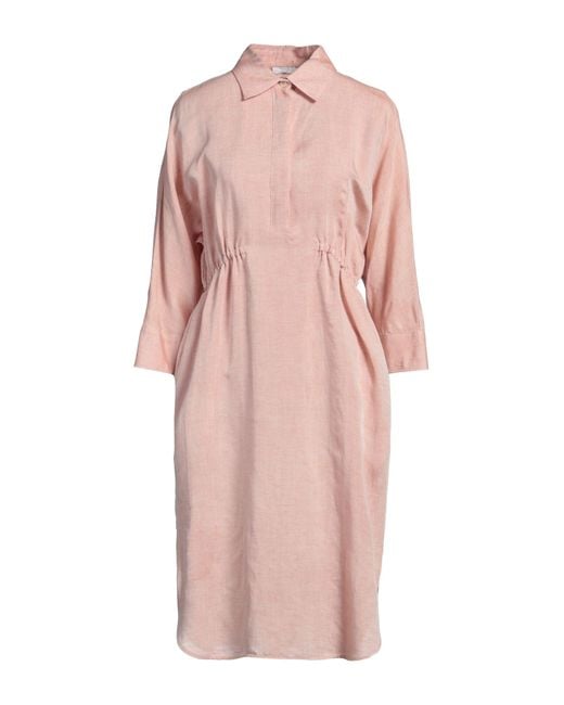 Peserico Pink Midi-Kleid