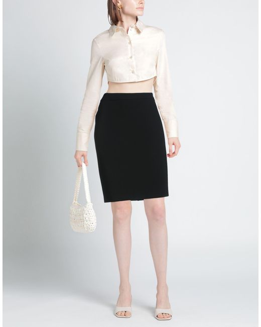 Boutique Moschino Black Midi Skirt