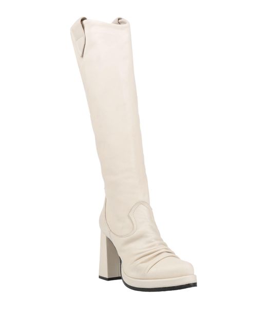 Ixos White Ivory Boot Leather