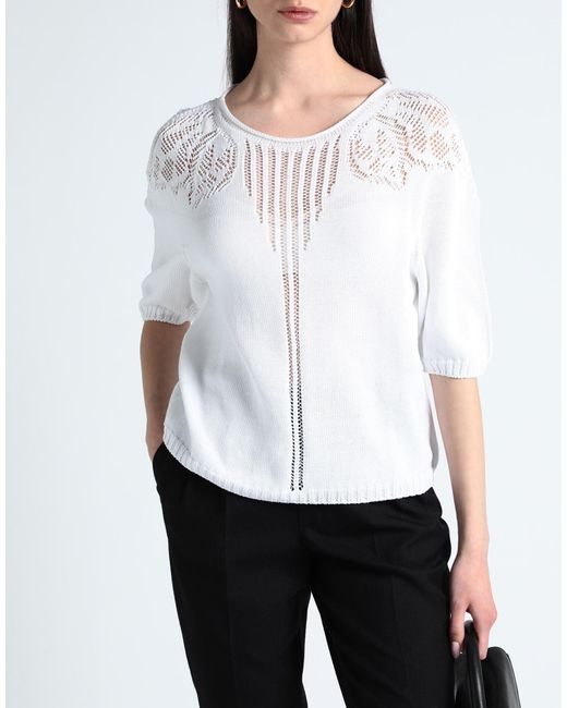 Alberta Ferretti White Sweater