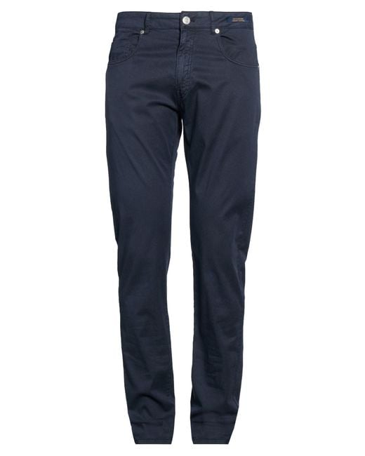 Paul & Shark Blue Pants Cotton, Lyocell, Elastane for men