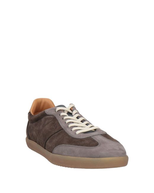 Tod's Brown Dark Sneakers Leather for men