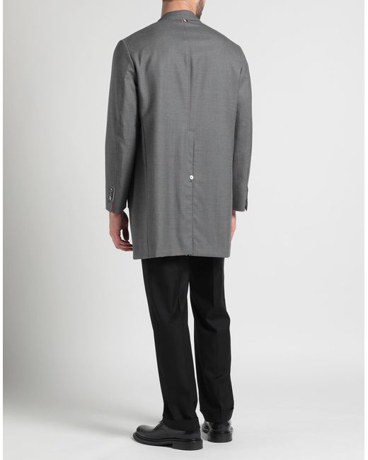 Thom Browne Gray Overcoat & Trench Coat for men