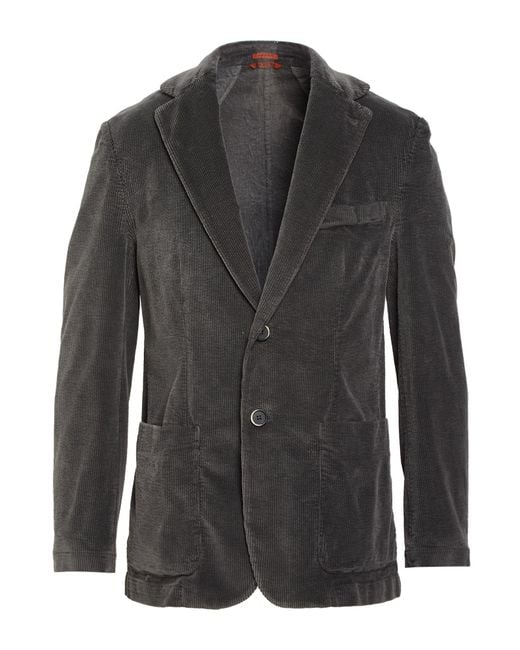 Barena Black Blazer Cotton, Rayon, Elastane for men