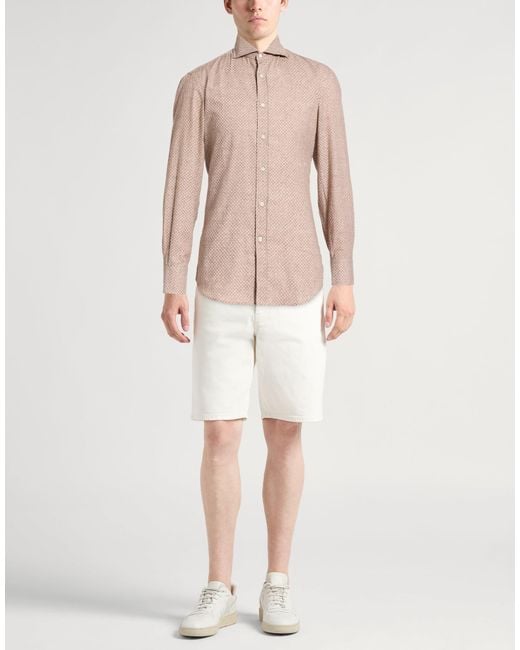 Brunello Cucinelli Pink Shirt for men