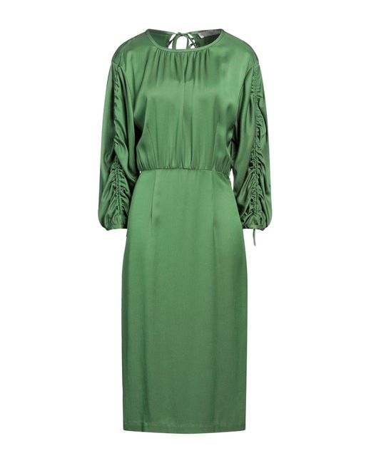 Tela Green Midi Dress