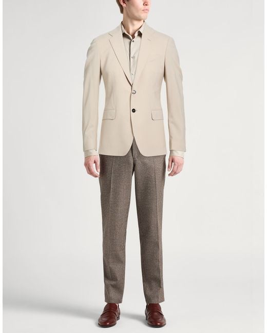 BE ABLE Natural Sand Blazer Virgin Wool, Elastane for men