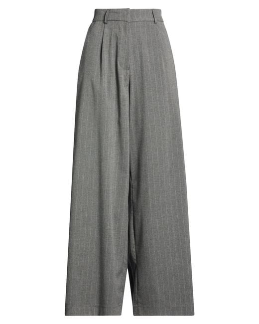 Marc Ellis Gray Pants Polyester, Viscose, Elastane