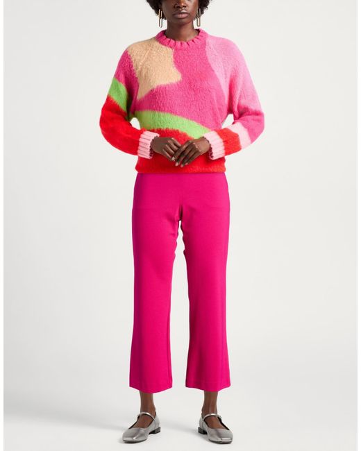 Maliparmi Pink Pants Viscose, Polyamide, Elastane