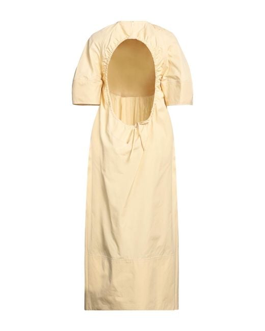 Jil Sander Natural Midi Dress