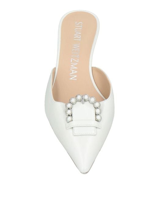 Stuart Weitzman Natural Mules & Clogs