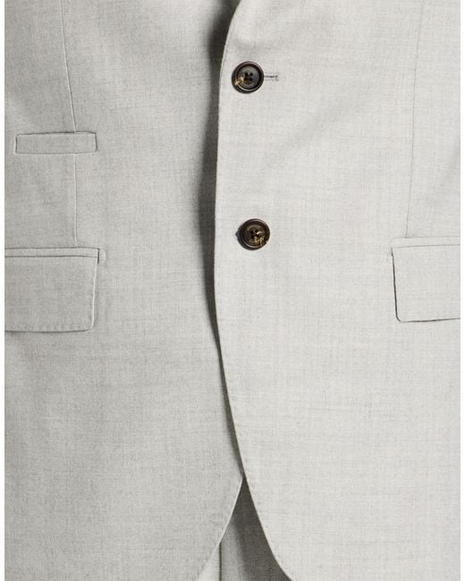 Eleventy White Light Suit Wool for men