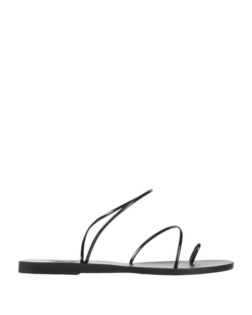 Ancient Greek Sandals White Thong Sandal