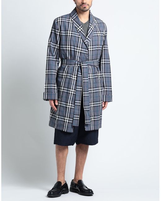 Burberry Blue Overcoat & Trench Coat for men
