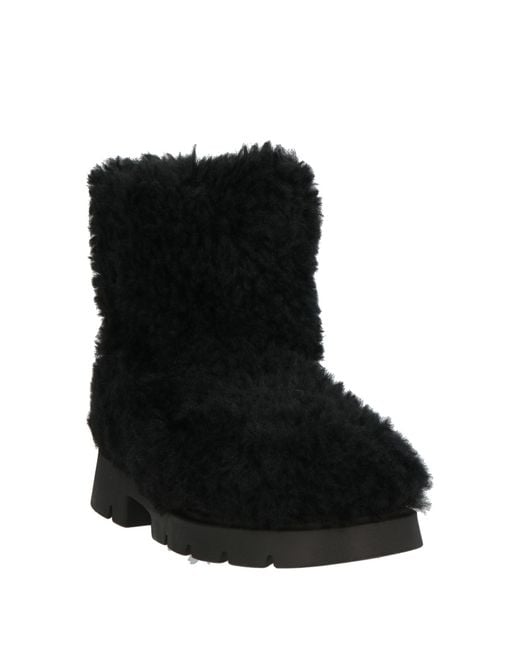 Inuikii Black Ankle Boots Textile Fibers