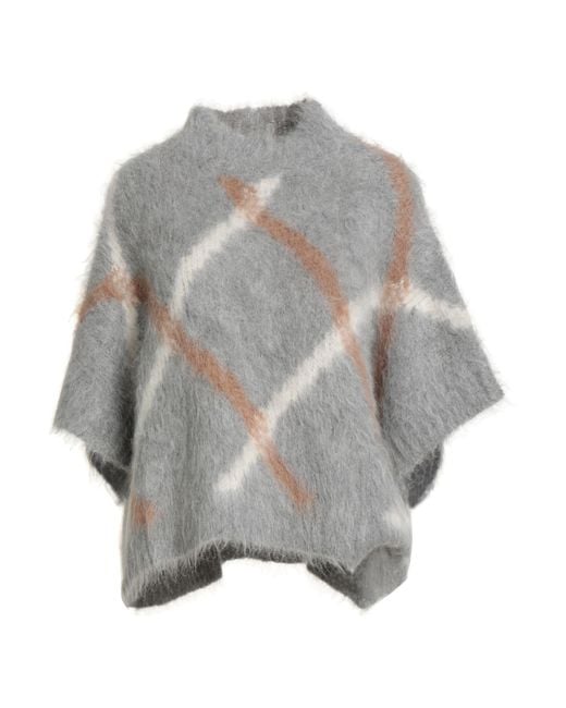 Peserico Gray Sweater Alpaca Wool, Merino Wool, Polyamide