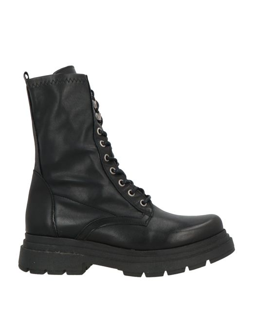 Ottod'Ame Black Ankle Boots Leather