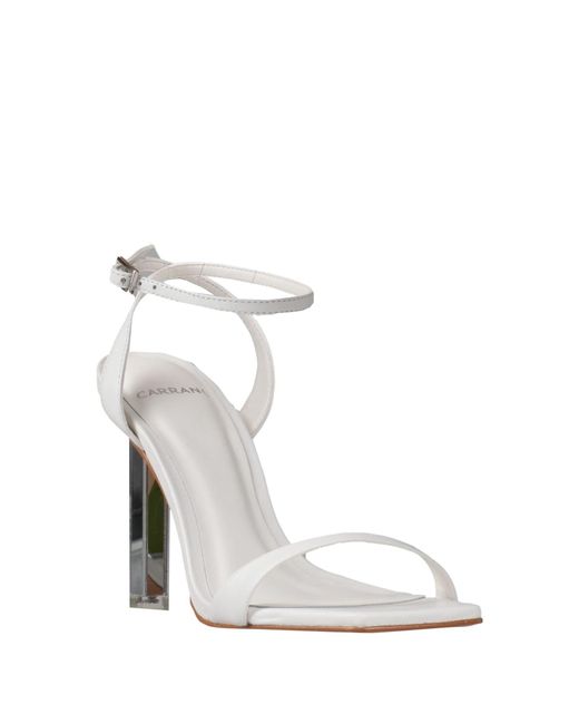 Carrano White Sandals
