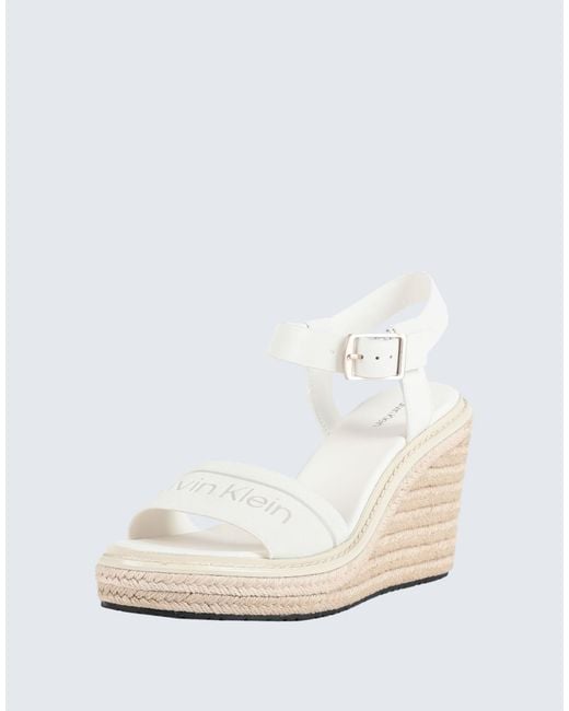Calvin Klein White Espadrilles