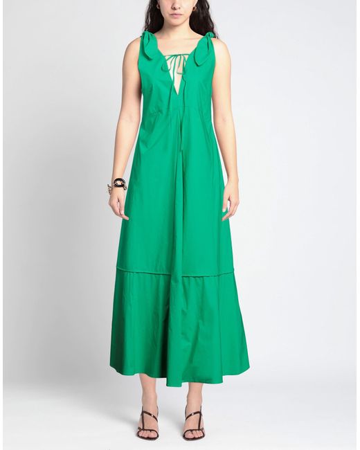 Erika Cavallini Semi Couture Green Maxi Dress
