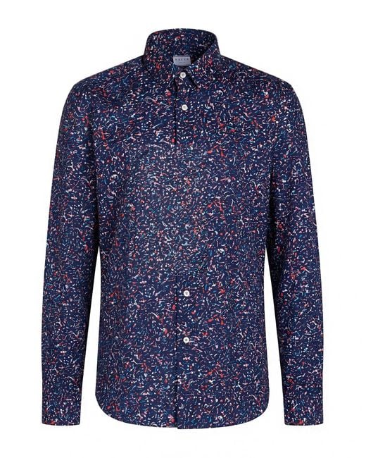 Xacus Blue Shirt Cotton for men