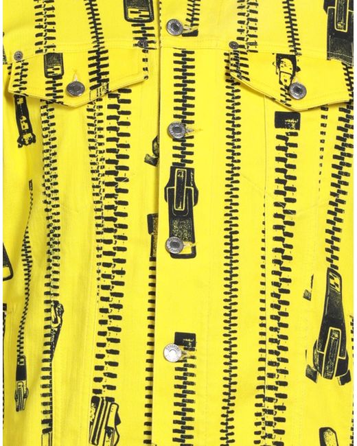 Moschino Yellow Denim Outerwear for men