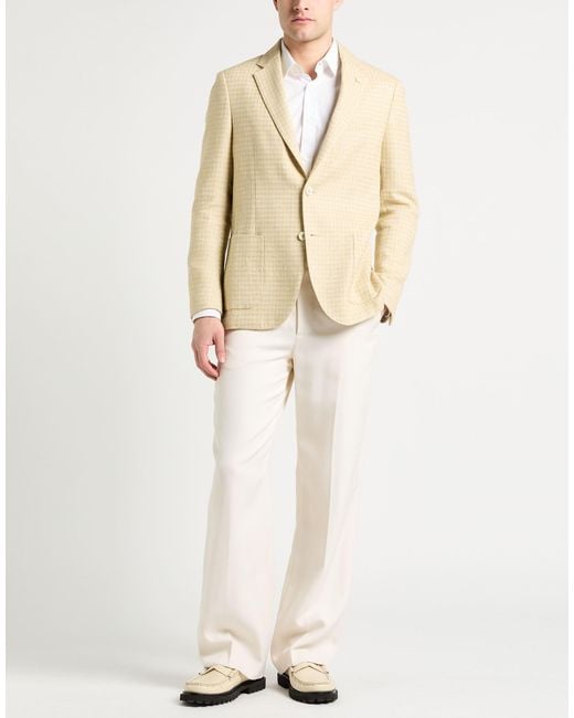 Lardini Natural Blazer Linen, Virgin Wool for men