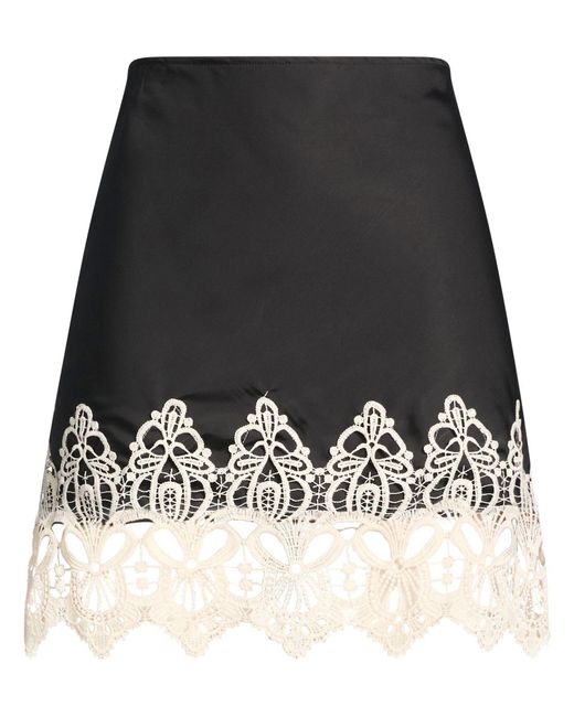 Haveone Black Mini Skirt Polyester