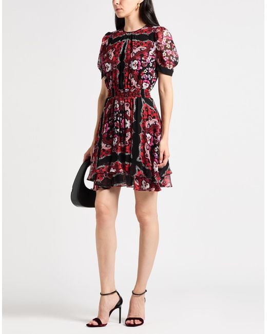 Pinko Red Mini Dress Viscose