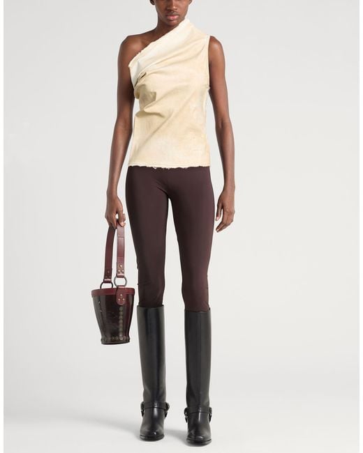 Rick Owens White Top Cotton, Elastomultiester, Rubber