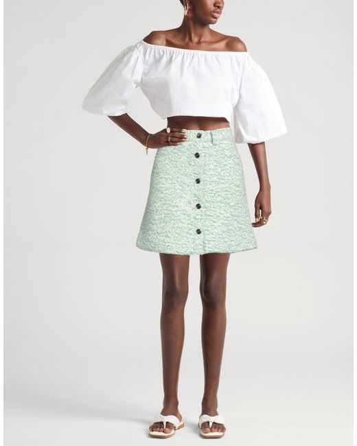 REMAIN Birger Christensen Green Mini Skirt