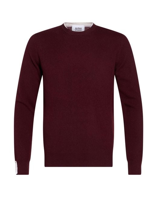 Pullover Alpha Studio de hombre de color Purple