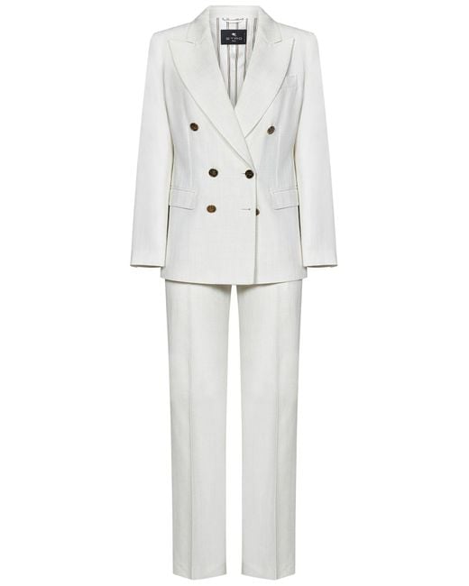 Etro White Anzug