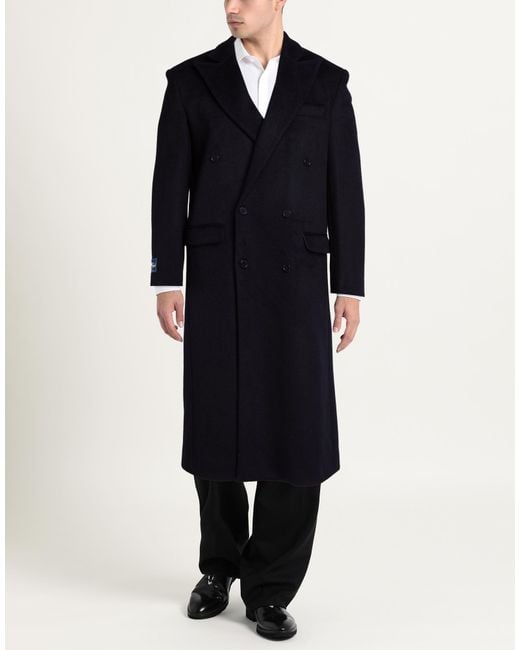 FAMILY FIRST Blue Midnight Coat Wool, Polyester for men