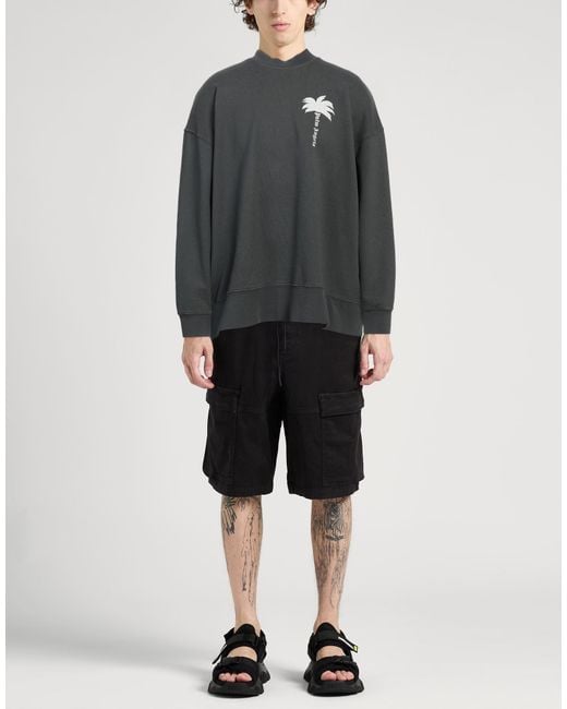 Palm Angels Gray Sweatshirt for men