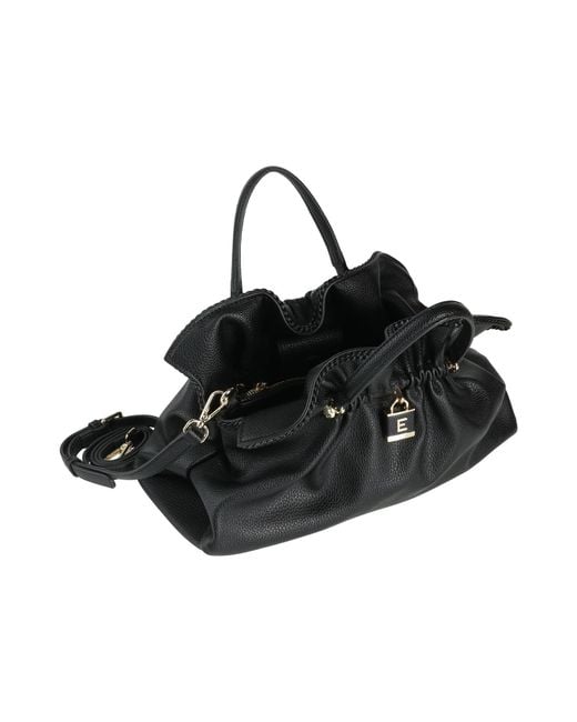 ERMANNO FIRENZE Black Handbag Textile Fibers