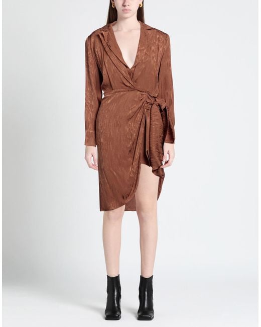 FEDERICA TOSI Brown Mini-Kleid