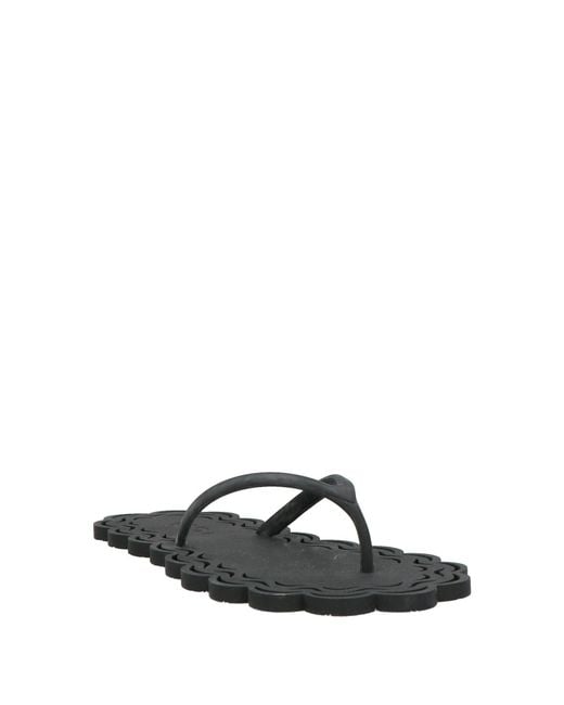 Carlotha Ray Black Thong Sandal