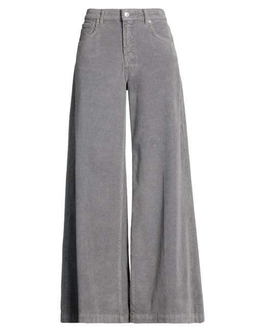 ViCOLO Gray Taupe Pants Cotton, Modal, Elastane