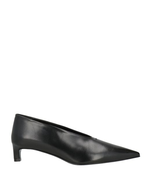 Jil Sander Gray Pumps Leather