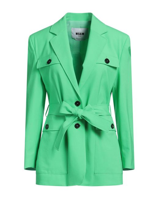 MSGM Green Blazer
