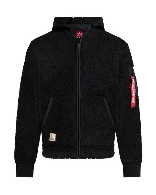 Alpha Industries Black Shearling & Teddy for men