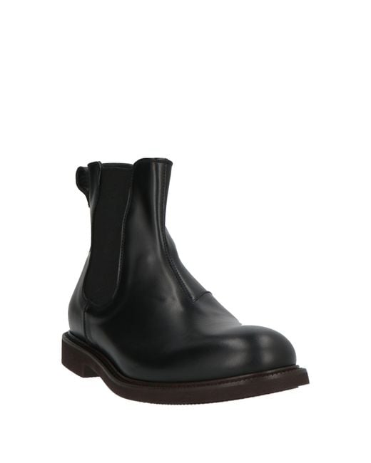 Baldinini Black Ankle Boots Calfskin for men