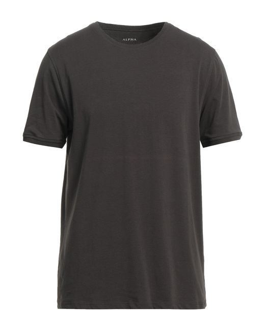 Alpha Massimo Rebecchi Black T-shirt for men
