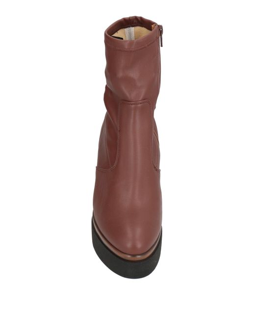 Lorenzo Mari Brown Ankle Boots Textile Fibers