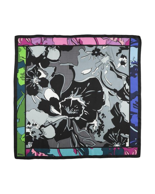 Faliero Sarti Blue Scarf Silk