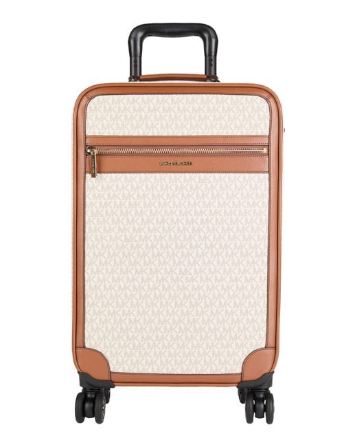 MICHAEL Michael Kors White Wheeled Luggage Pvc