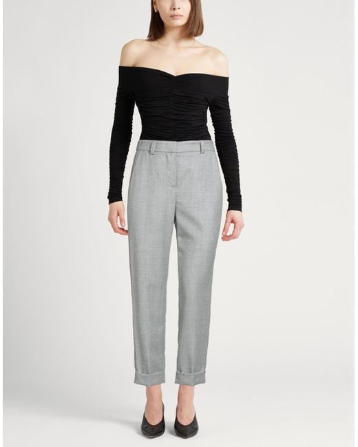 Peserico Gray Pants Virgin Wool, Elastane