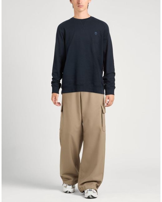 Timberland Blue Sweatshirt Cotton, Polyester for men